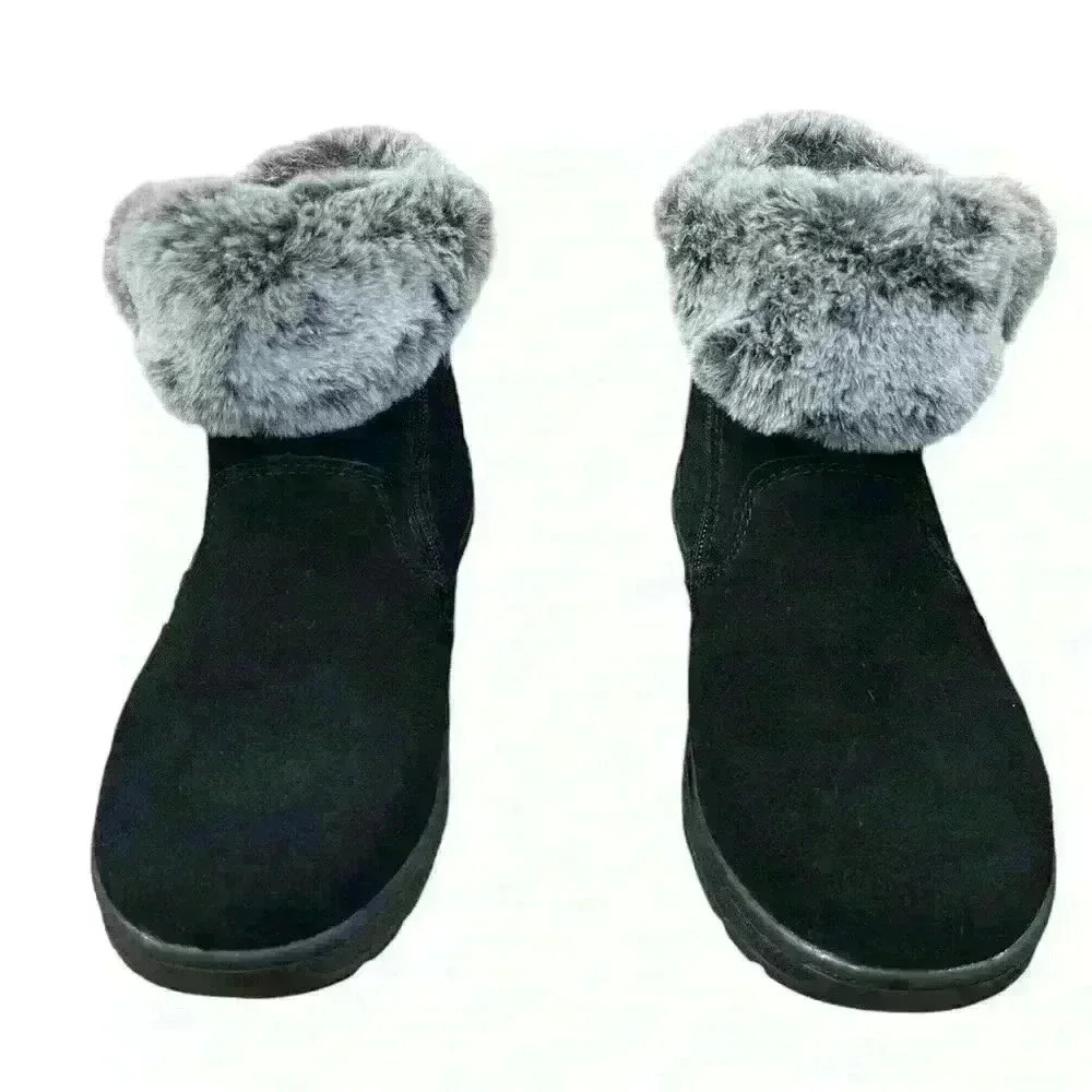 Khombu Jessica Boot for Women, Size 8 - Black